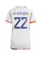 Belgien Charles De Ketelaere #22 Auswärtstrikot für Frauen WM 2022 Kurzarm